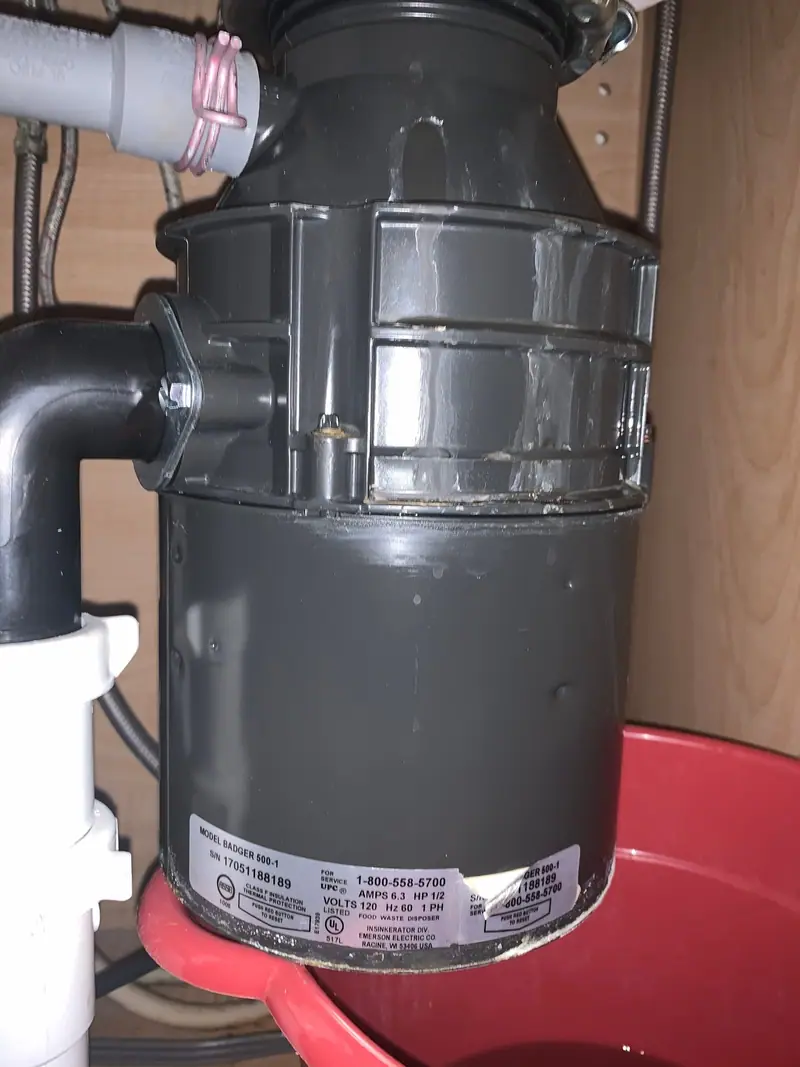 New disposal under the sink