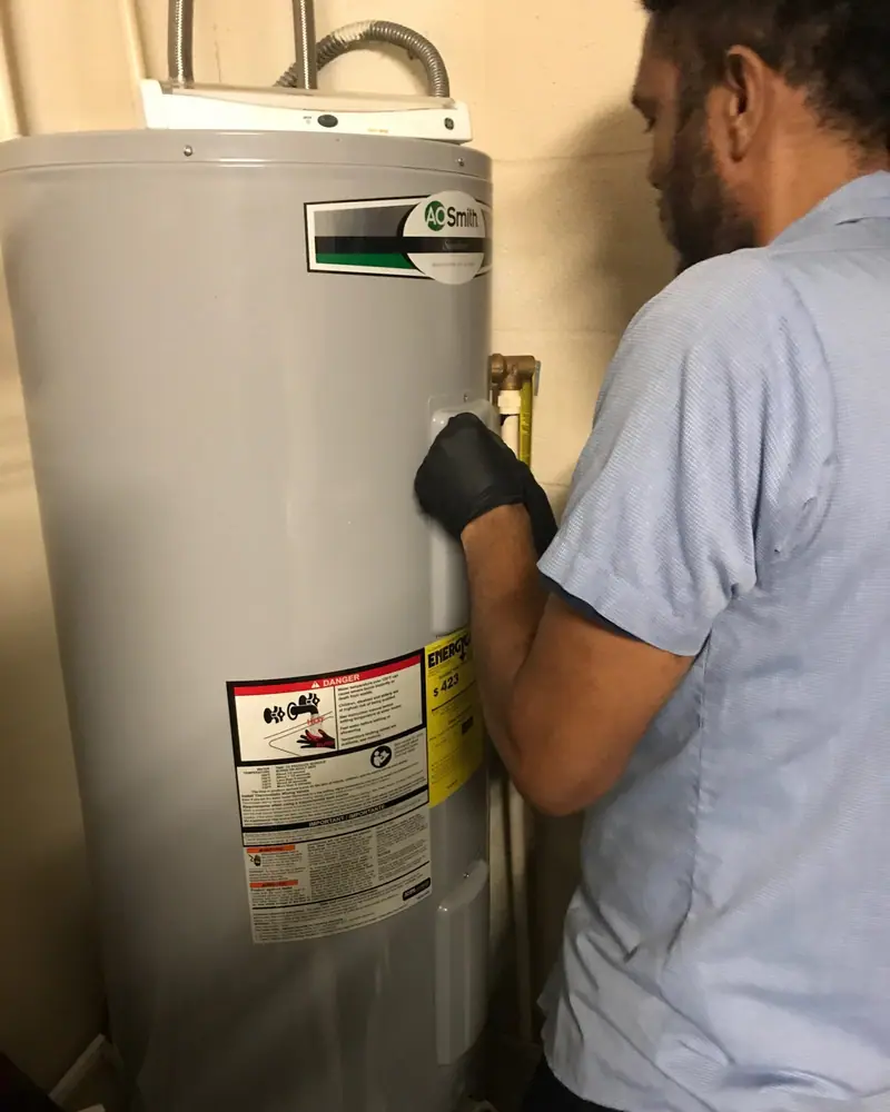 Setting a new A.O. Smith tank