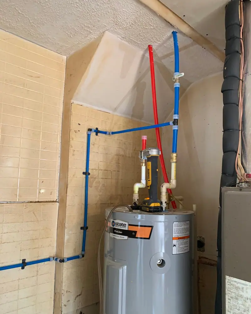 Finished PEX repipe